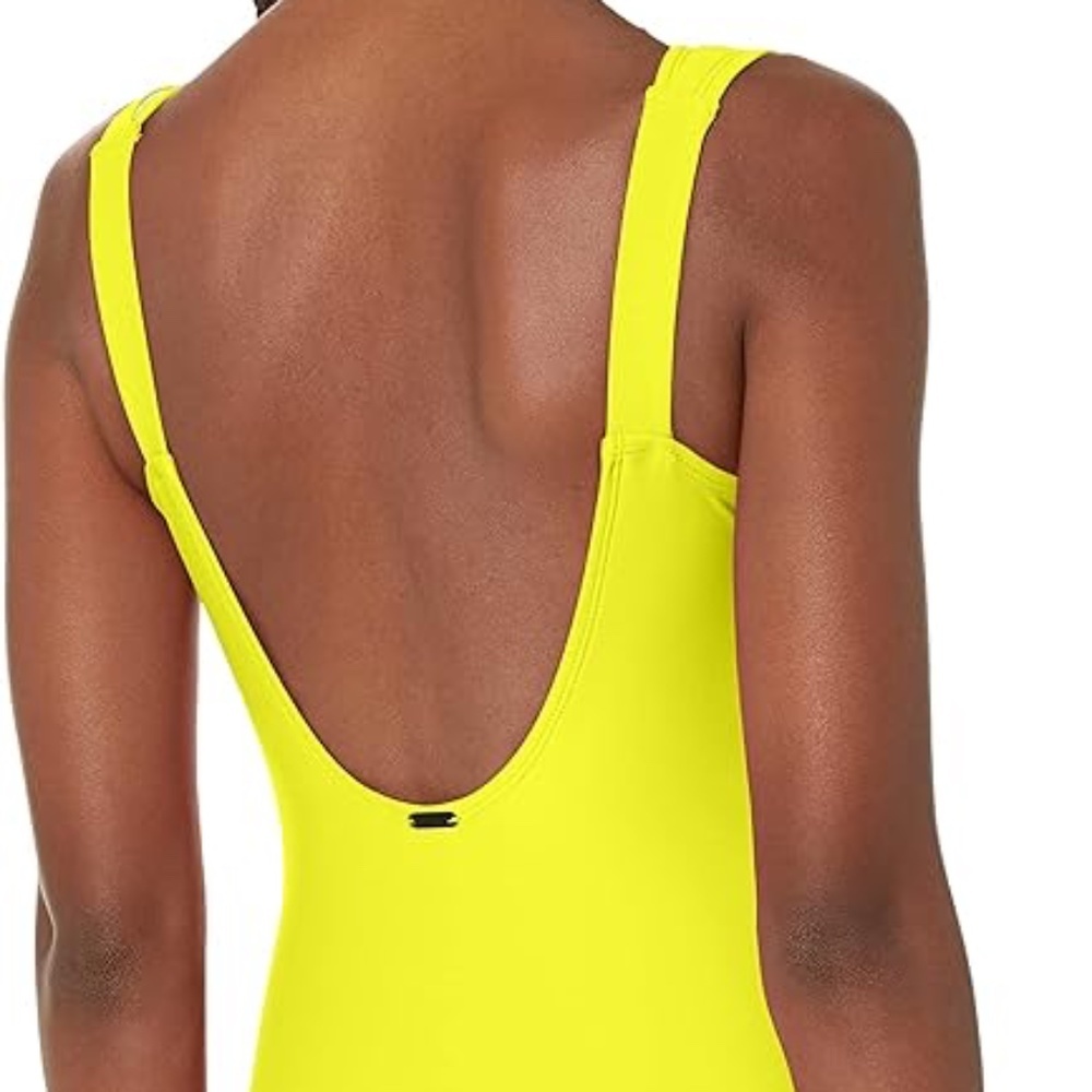 🎗️💛Calvin Klein XS Yellow Flashy One-piece 💛🎗️ - Picture 12 of 13